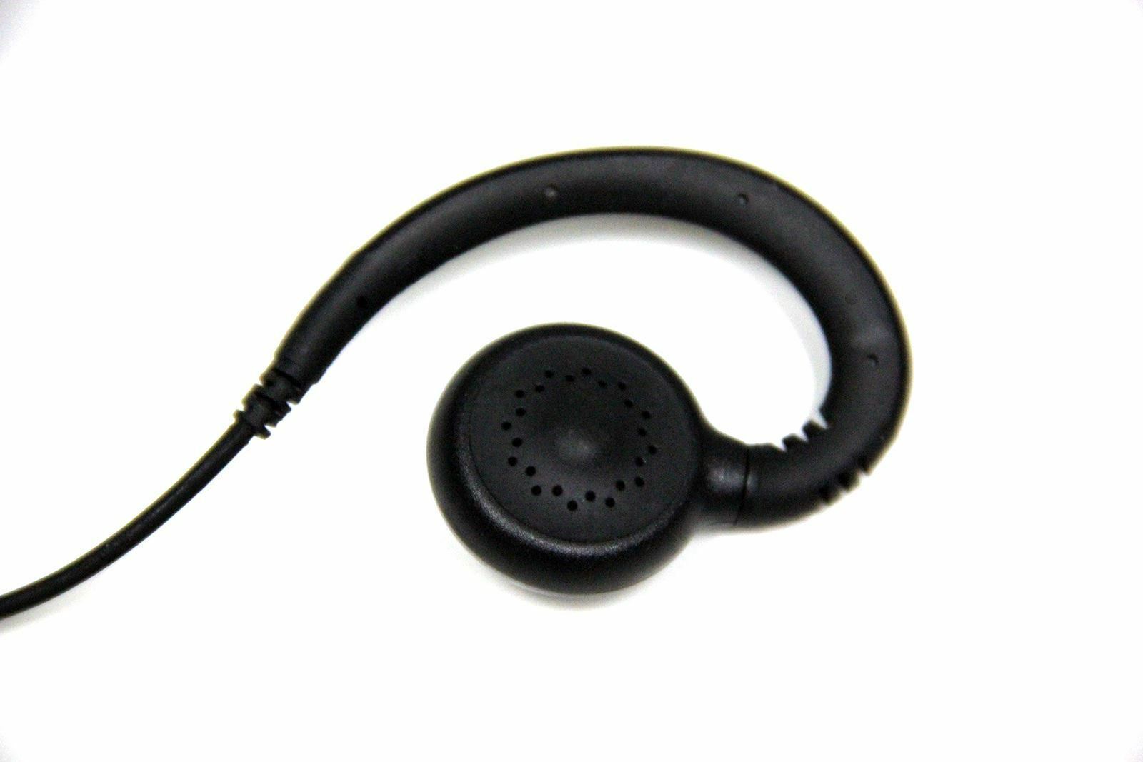 C-Ring Ear Hanger Headset with PTT Mic for 2-pin Motorola 2 Way Radios GP88S GP300 GP68 GP2000 MU11C MU11CV MU12C MU12CV